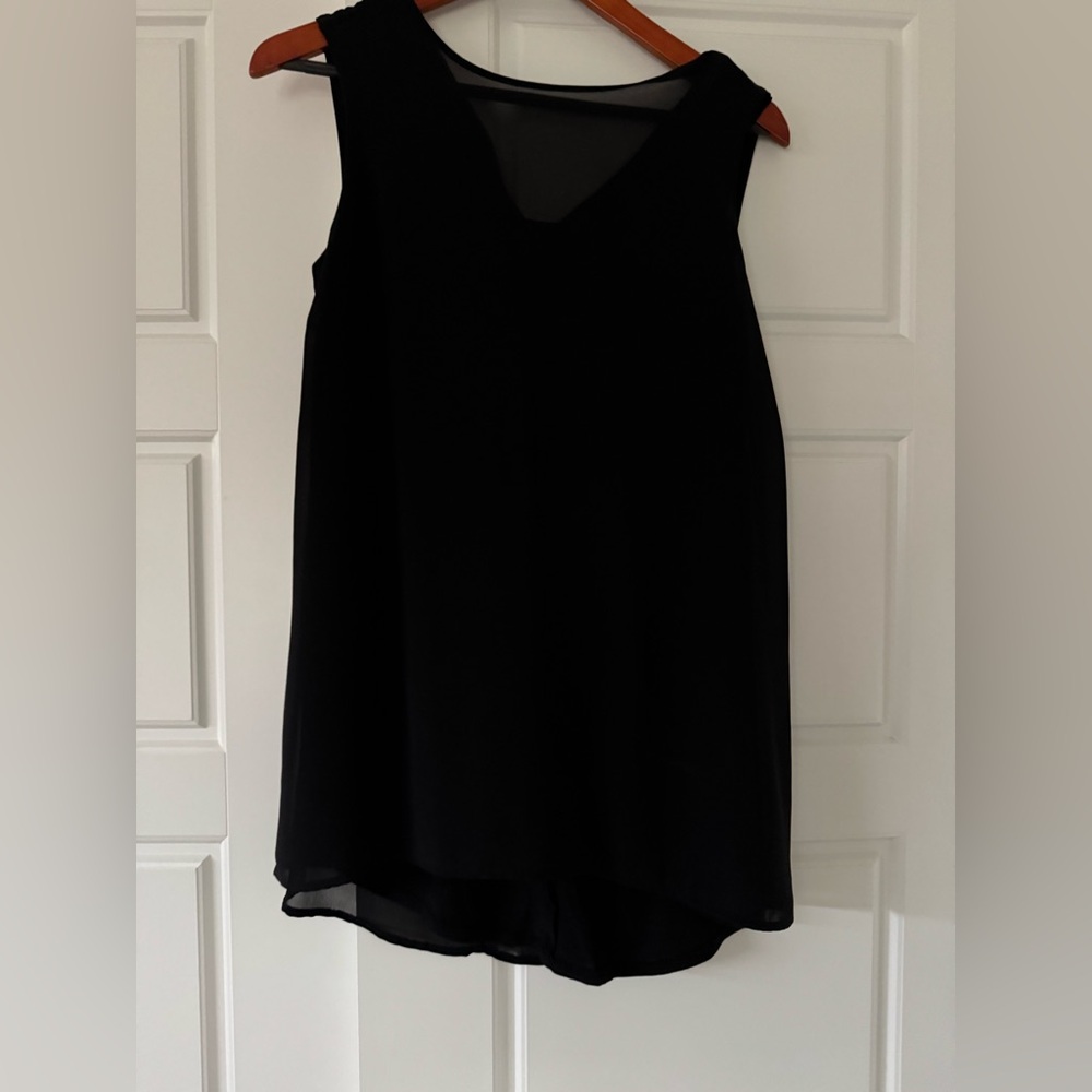 Chico's Black Sleeveless Blouse